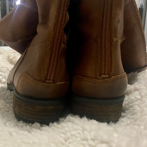SOLD! Sam Edelman Women's Penny Classic Equestrian Brown Leather Knee High Boots - Picture 13 of 16